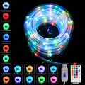 Omailighting LED String Lights, USB Powered,  40FT 100LED,16 Colors with Remote Control, IP65 Waterproof, Holiday Xmas Decorative PVC Rope Lights
